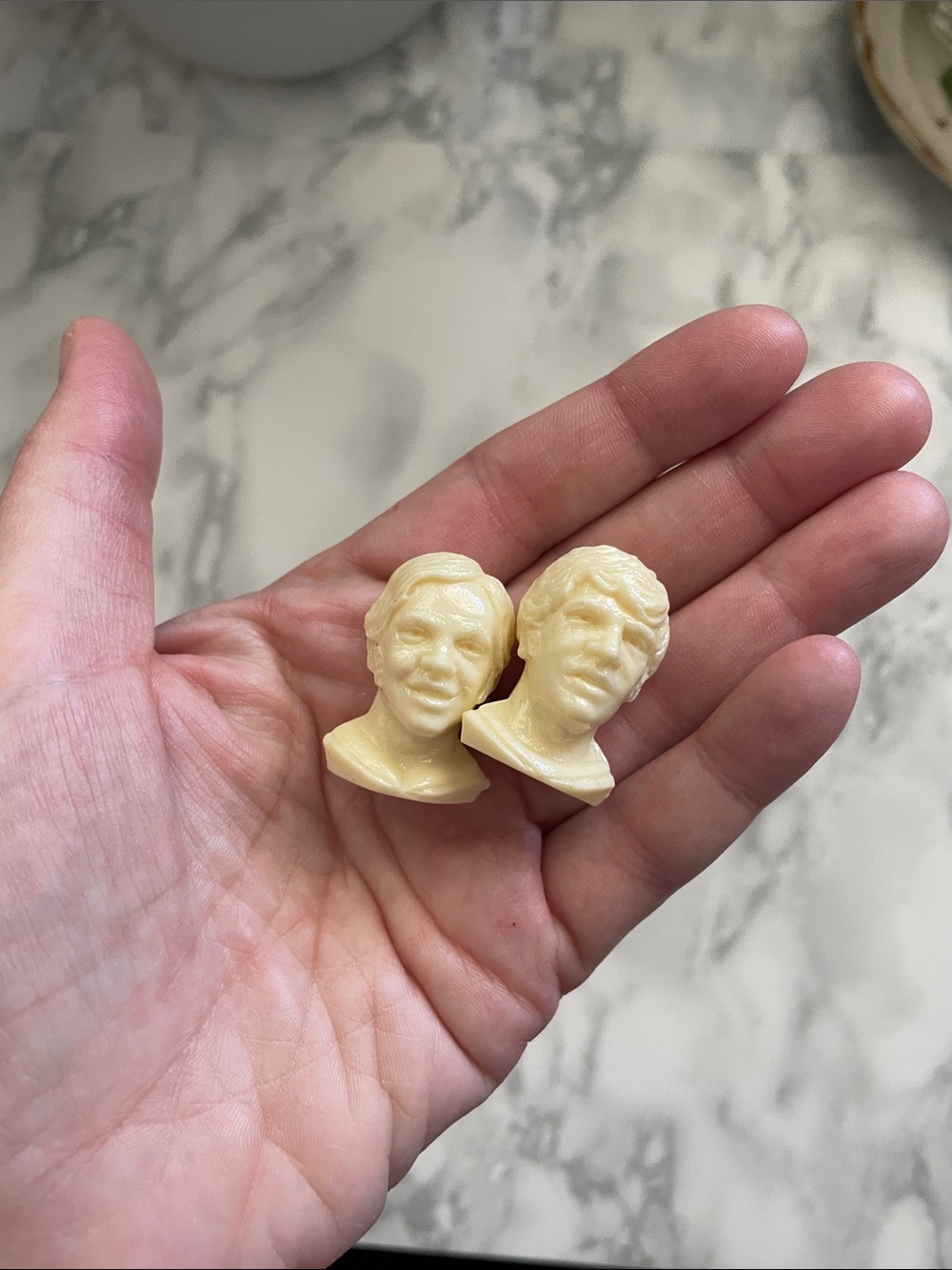 Vintage 70s COLGATE - TALLON AND COURNOYER hockey heads